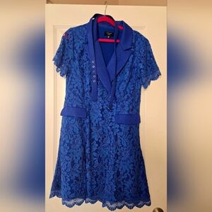 Tahari ASL Royal Blue Dress
